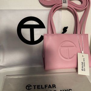Brand new. TELFAR bubblegum Pink - SMALL shopping bag. Authentic. New with tags.